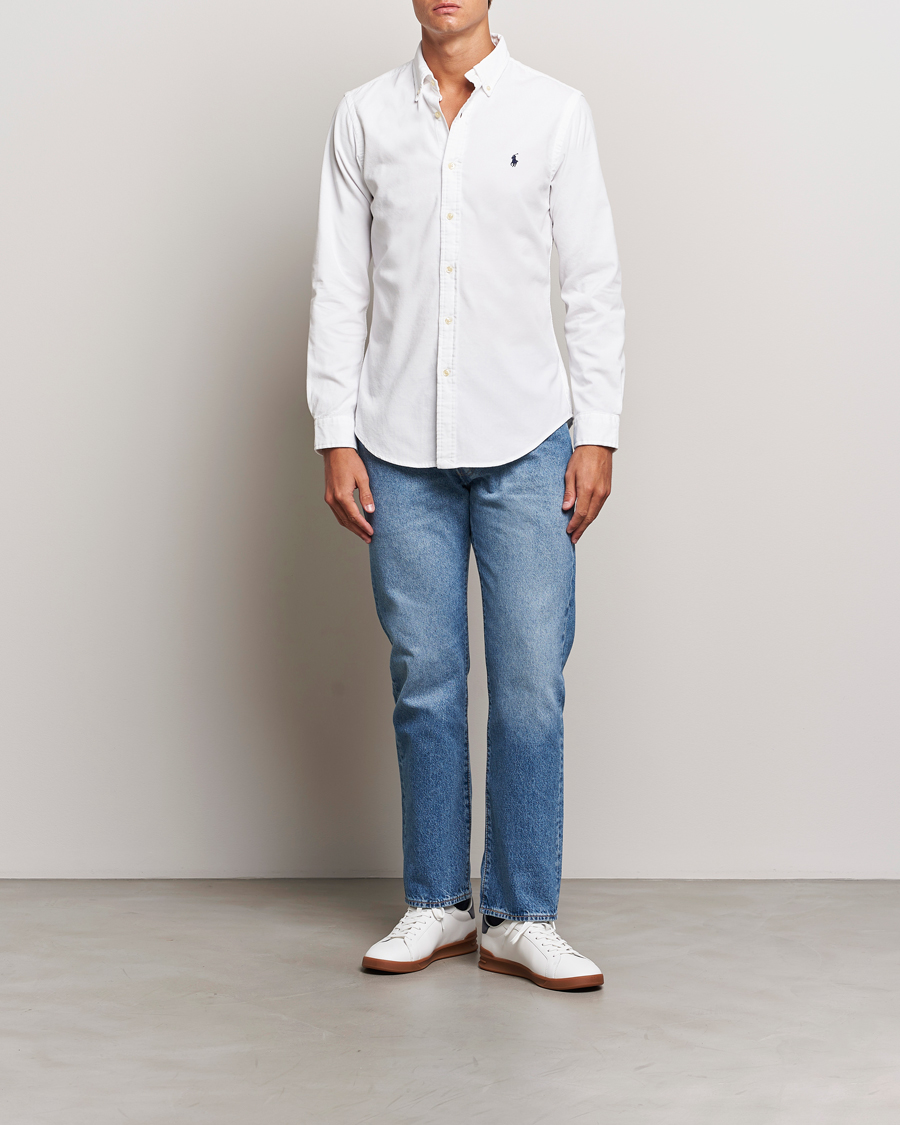 Uomini | Camicie | Polo Ralph Lauren | Slim Fit Corduroy Shirt White