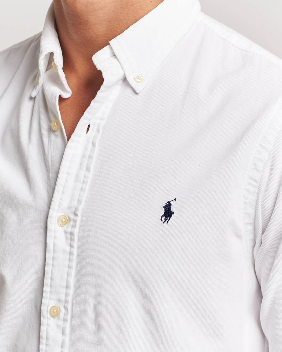Uomini | Camicie | Polo Ralph Lauren | Slim Fit Corduroy Shirt White