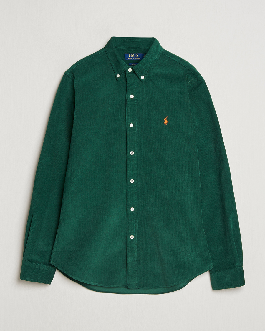 Uomini | Camicie | Polo Ralph Lauren | Slim Fit Corduroy Shirt Vintage Pine