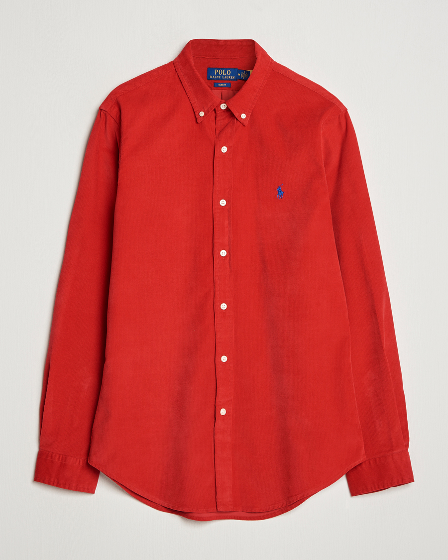 Uomini | Camicie | Polo Ralph Lauren | Slim Fit Corduroy Shirt Martin Red