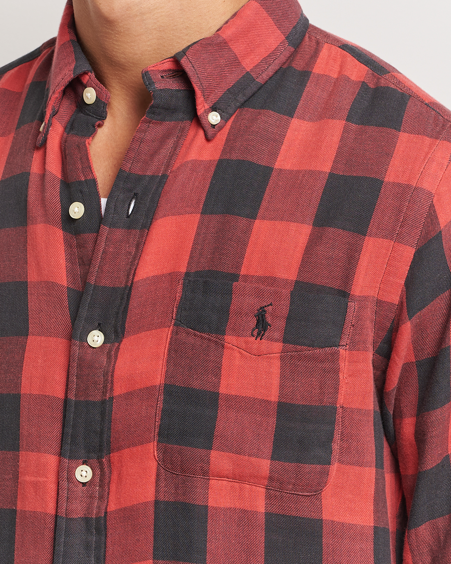 Uomini | Camicie | Polo Ralph Lauren | Double Face Custom Fit Check Shirt Red/Black