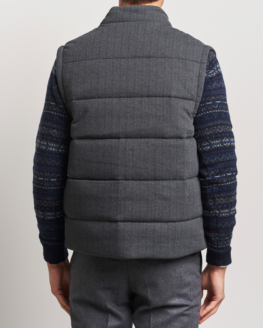 Uomini | Giacche | Polo Ralph Lauren | Quilted Vest Stadium Grey Heather Herringbone