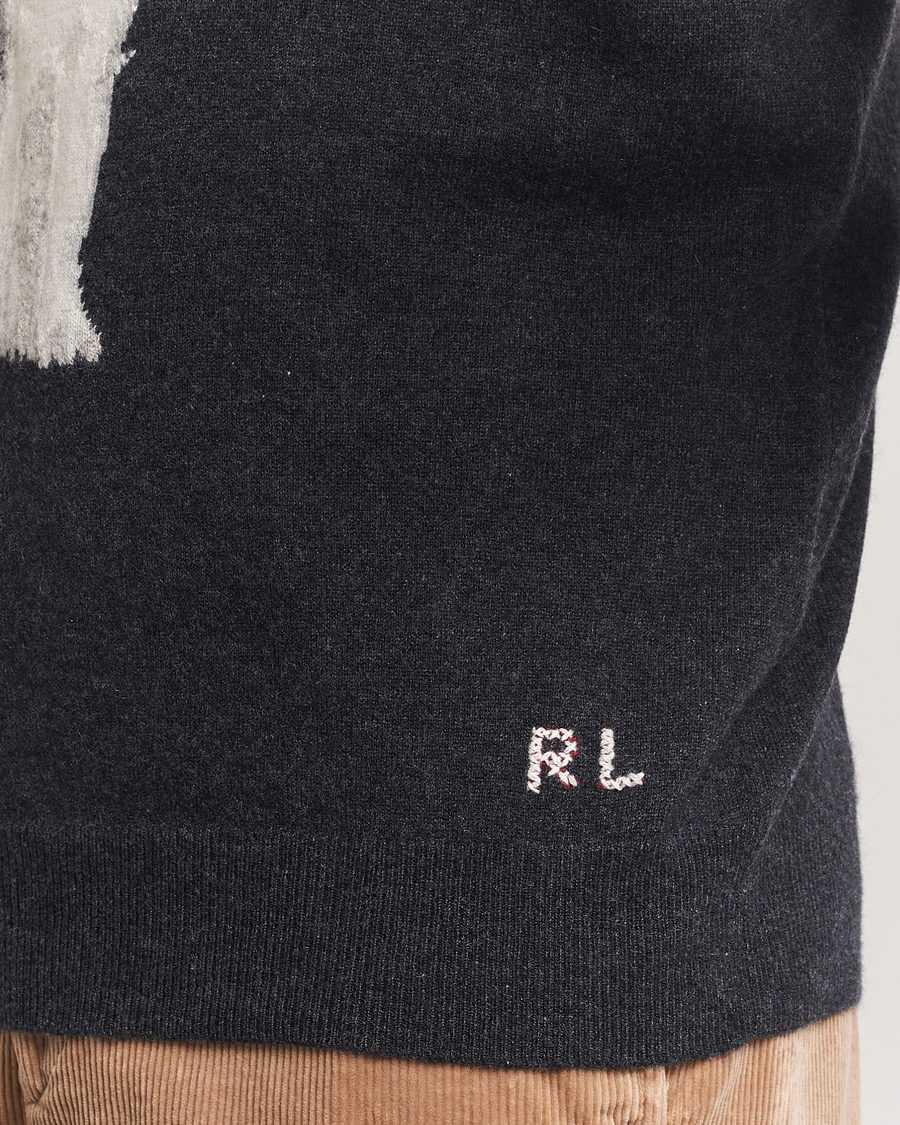 Uomini | Maglieria | Polo Ralph Lauren | Holiday Dog Cashmere Sweater Dark Granite Heather