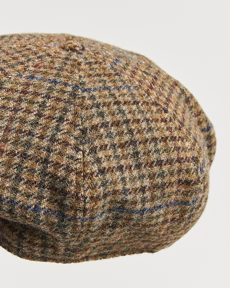 Uomini | Polo Ralph Lauren Newsboy Herringbone Cap Sage/Tan | Polo Ralph Lauren | Newsboy Herringbone Cap Sage/Tan