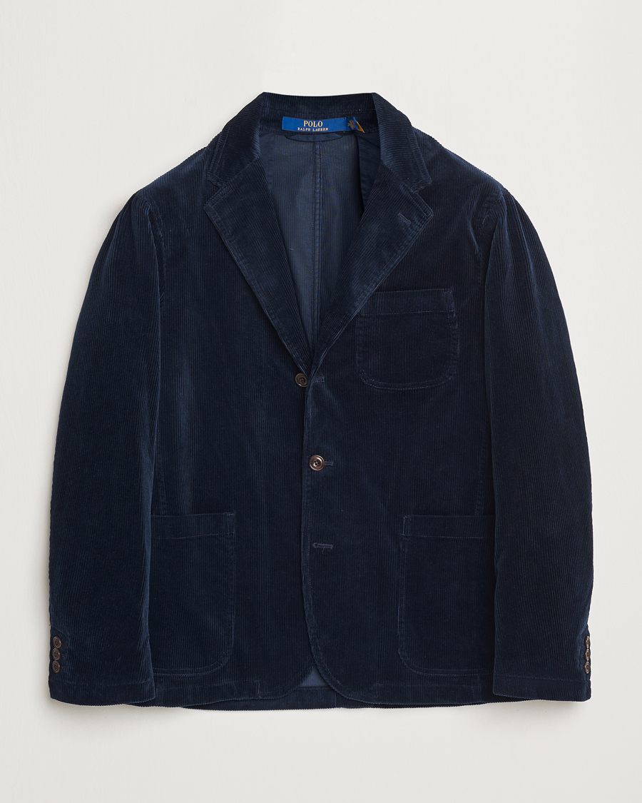 Uomini | Blazers | Polo Ralph Lauren | Corduroy Stretch Blazer Aviator Navy