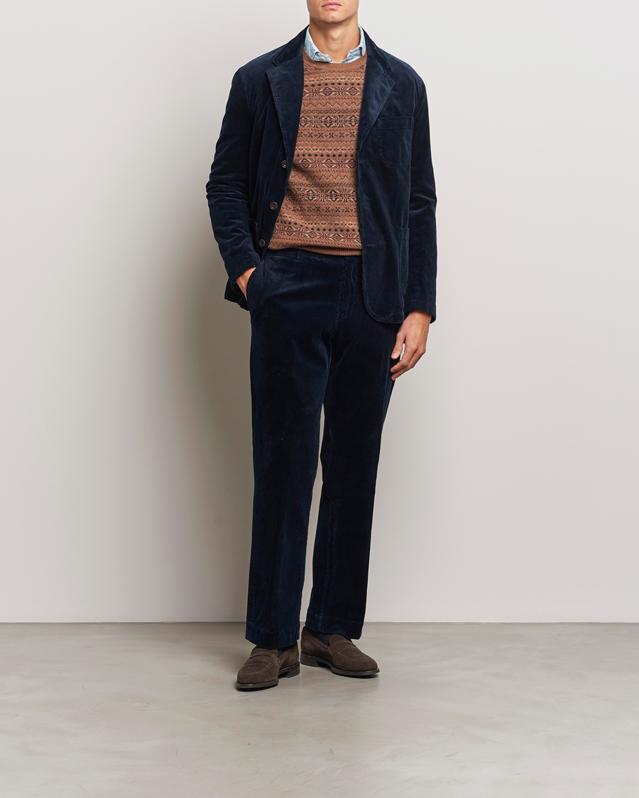 Uomini | Blazers | Polo Ralph Lauren | Corduroy Stretch Blazer Aviator Navy