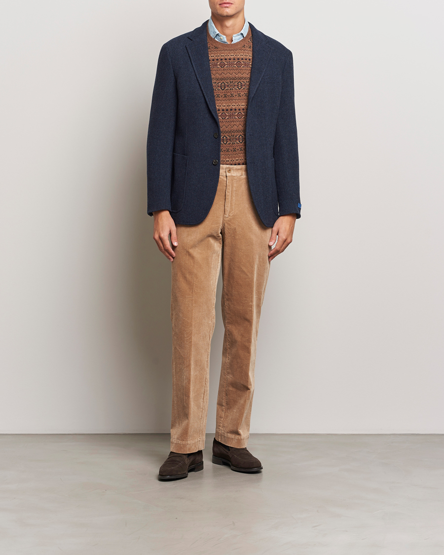 Uomini | Pantaloni | Polo Ralph Lauren | Corduroy Pleated Trousers Hazelnut
