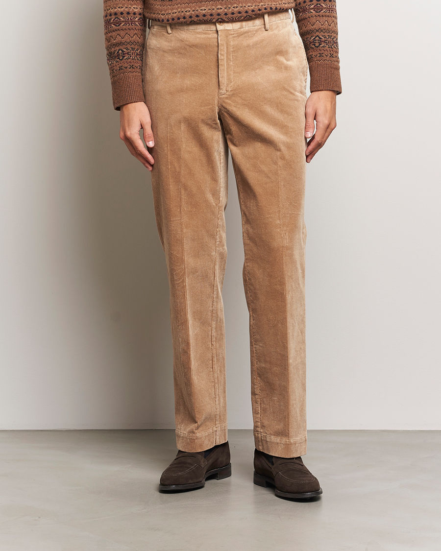 Uomini | Pantaloni | Polo Ralph Lauren | Corduroy Pleated Trousers Hazelnut