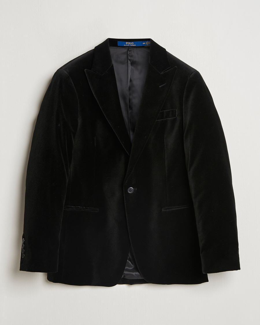 Uomini | Blazers | Polo Ralph Lauren | Velvet Blazer Black