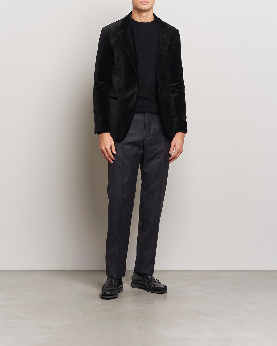Uomini | Blazers | Polo Ralph Lauren | Velvet Blazer Black