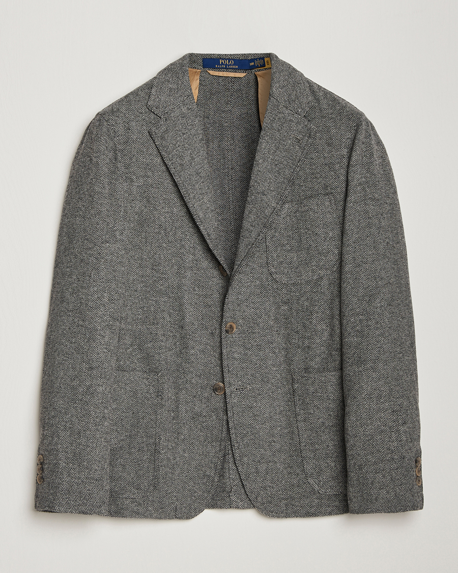 Uomini | Blazers | Polo Ralph Lauren | Classic Herringbone Sportcoat Black/Cream