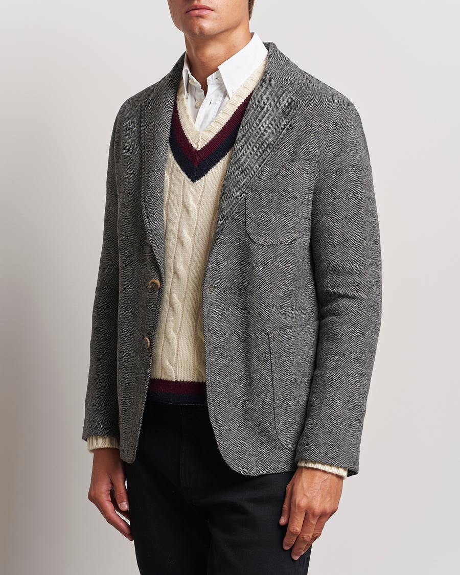 Uomini | Blazers | Polo Ralph Lauren | Classic Herringbone Sportcoat Black/Cream