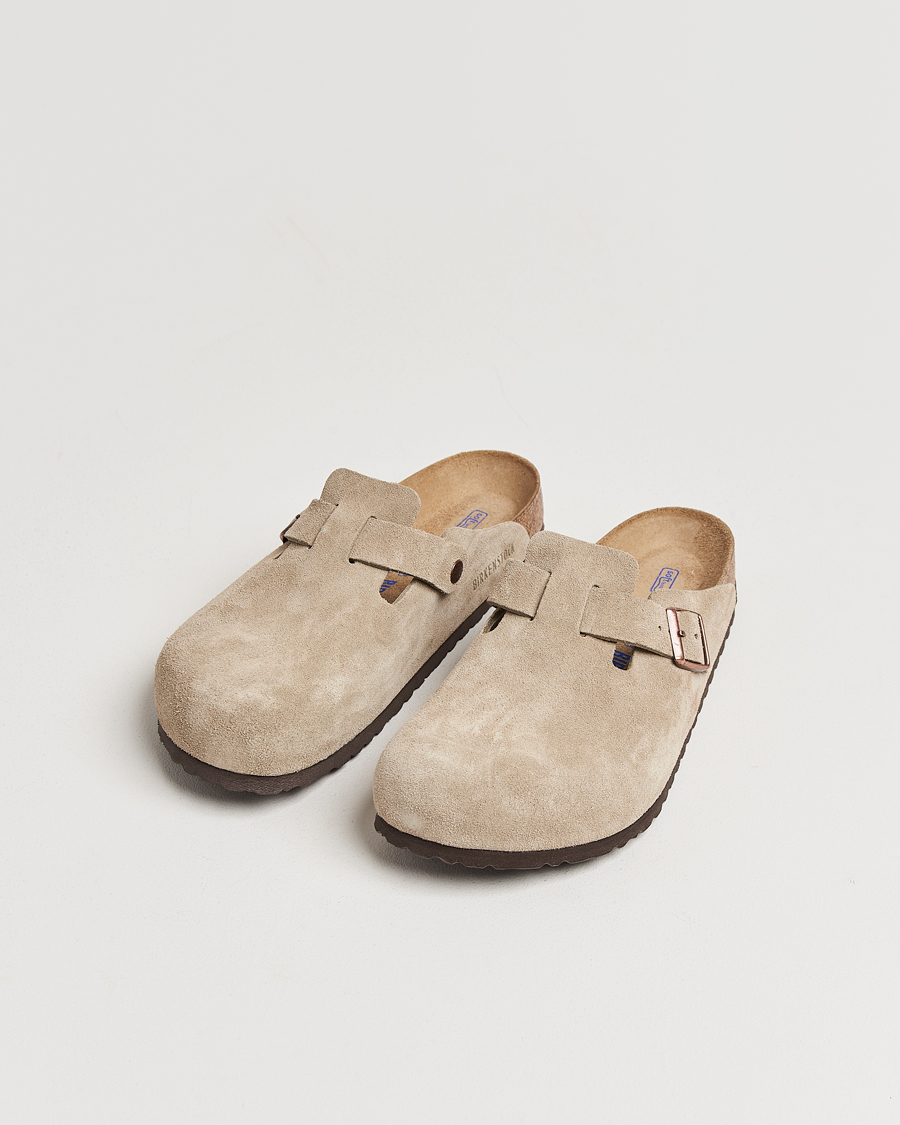 Uomini | Sandali & Diapositive | BIRKENSTOCK | Boston Soft Footbed Taupe Suede