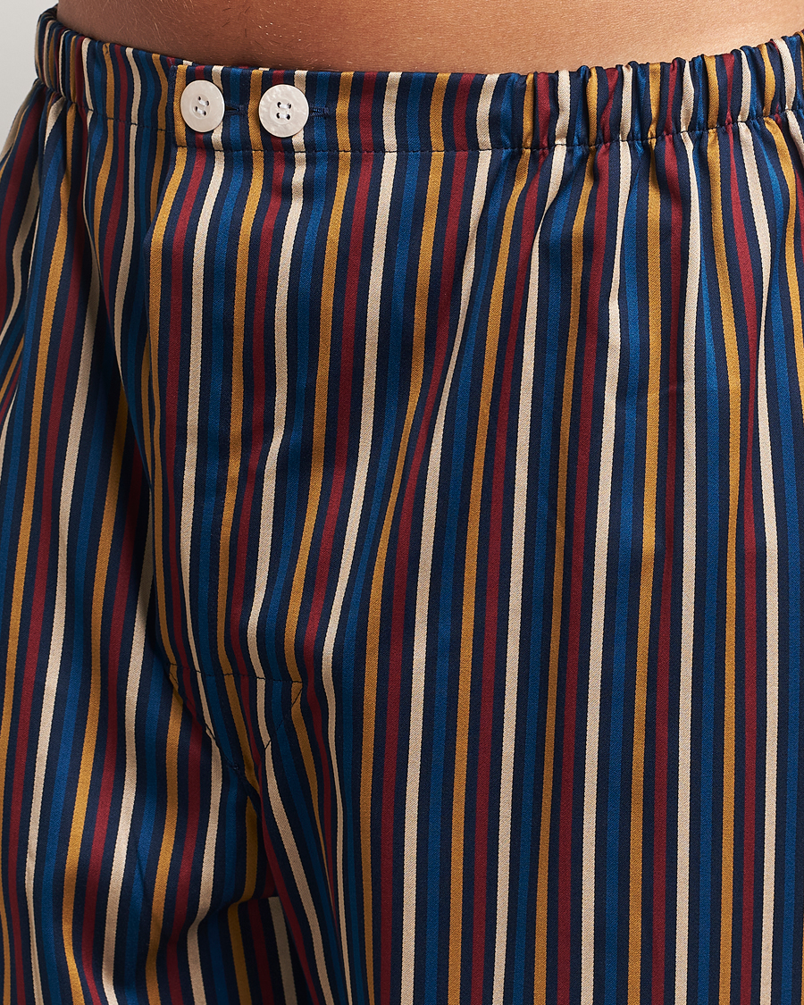 Uomini | Accappatoi & Pigiami | Derek Rose | Striped Cotton Pyjama Set Navy