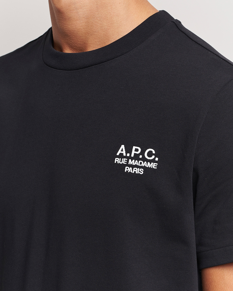 Uomini | T-shirt | A.P.C. | Rue Madame T-Shirt Black/White