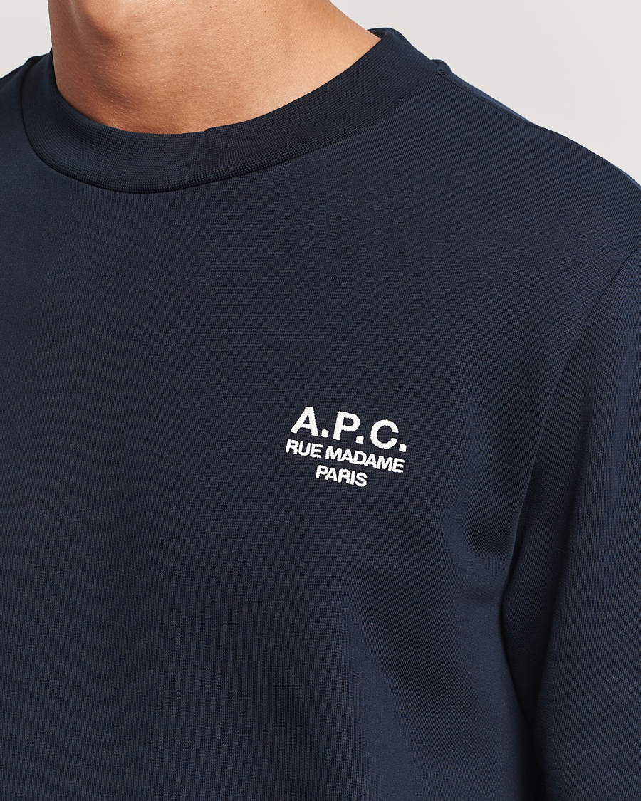 Uomini | Maglieria | A.P.C. | Rue Madame Sweatshirt Dark Navy