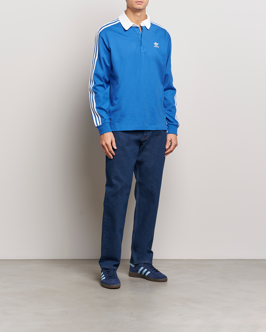 Uomini | Maglieria | adidas Originals | Rugby Polo Blue
