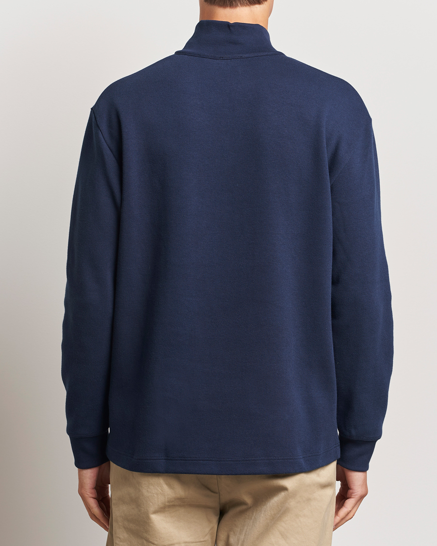 Uomini | Maglieria | Armor-lux | Camionneur Cotton Half Zip Sweater Deep Marine