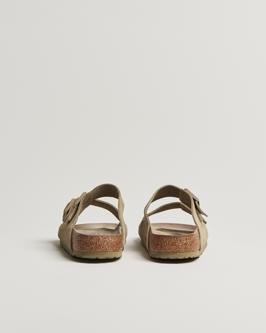 Uomini | Sandali & Diapositive | BIRKENSTOCK | Arizona Soft Footbed Faded Khaki Suede