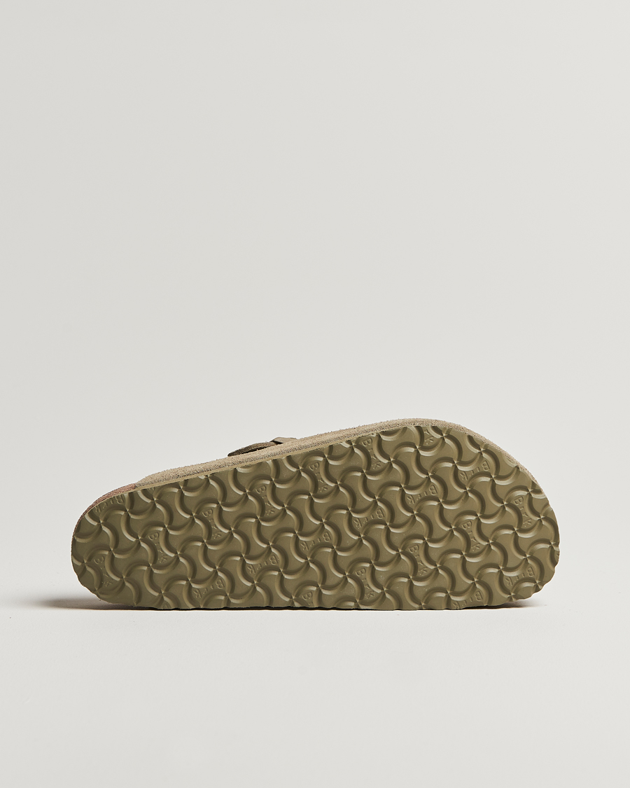 Uomini | Sandali & Diapositive | BIRKENSTOCK | Boston Classic Footbed Faded Khaki Suede