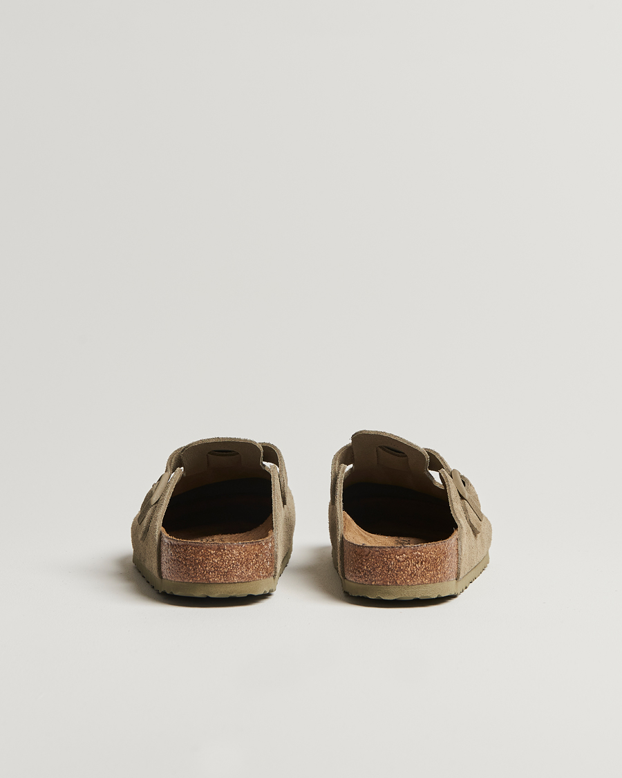 Uomini | Sandali & Diapositive | BIRKENSTOCK | Boston Classic Footbed Faded Khaki Suede