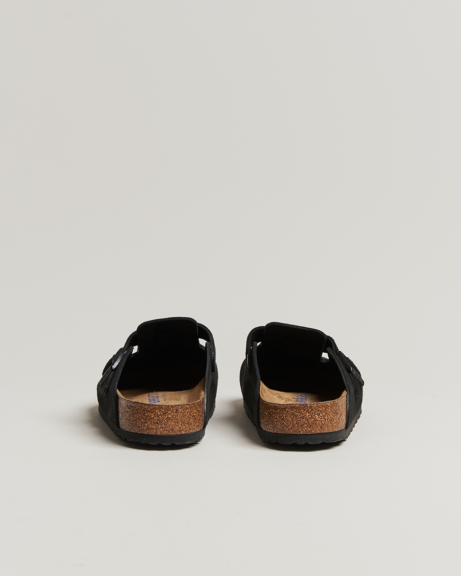 Uomini | Sandali & Diapositive | BIRKENSTOCK | Boston Soft Footbed Black Suede