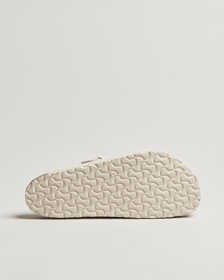 Uomini | BIRKENSTOCK Boston Classic Footbed Antique White Suede | BIRKENSTOCK | Boston Classic Footbed Antique White Suede
