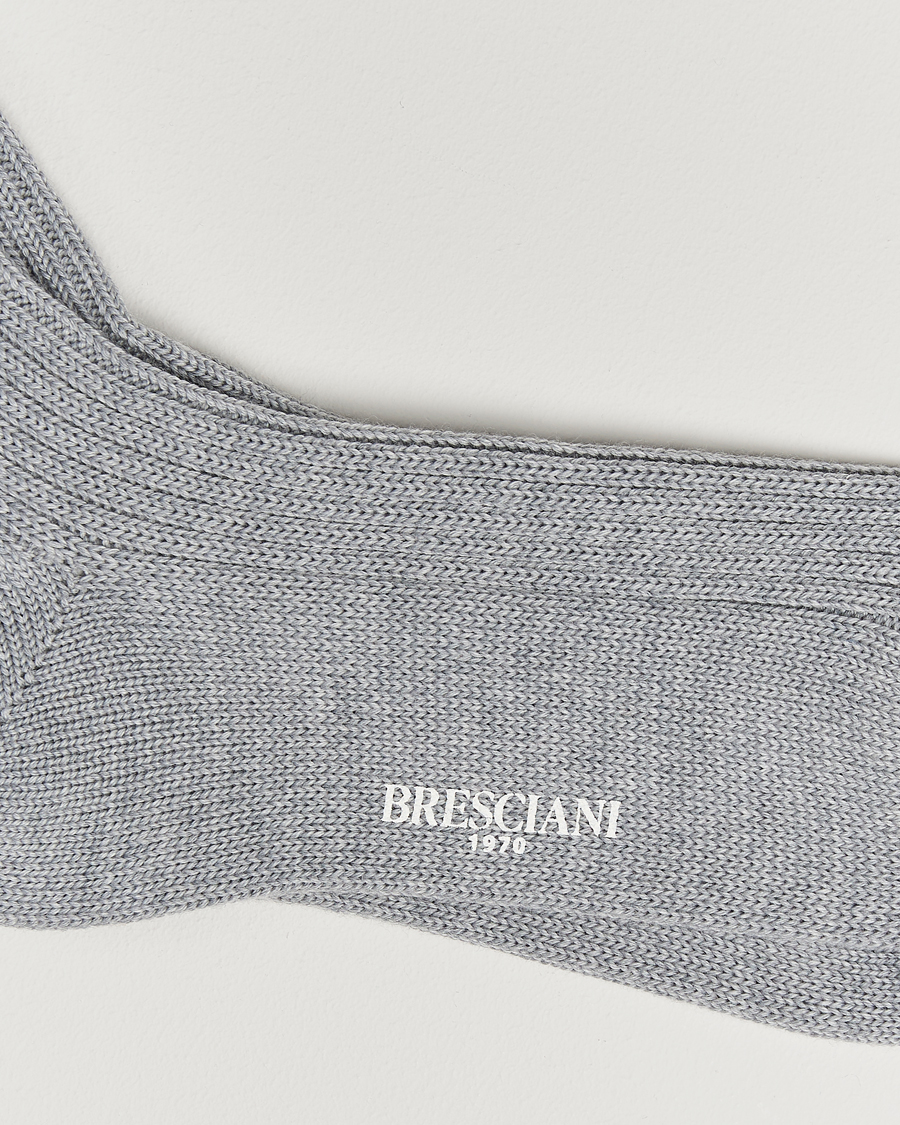 Uomini | Biancheria intima | Bresciani | Heavy Wool Socks Light Grey