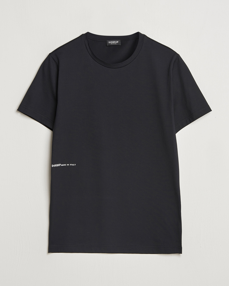 Uomini | T-shirt | Dondup | Logo Crew Neck T-Shirt Black