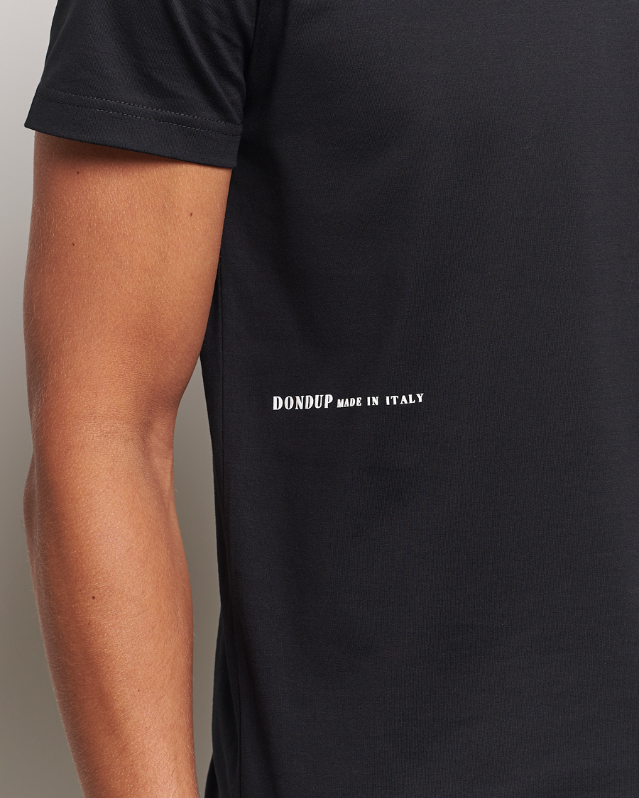 Uomini | T-shirt | Dondup | Logo Crew Neck T-Shirt Black