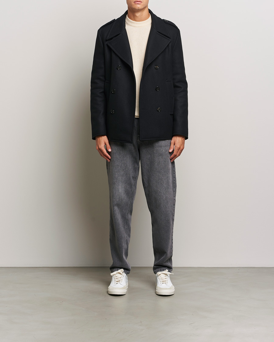 Uomini | Giacche | Dondup | Wool Peacoat Black