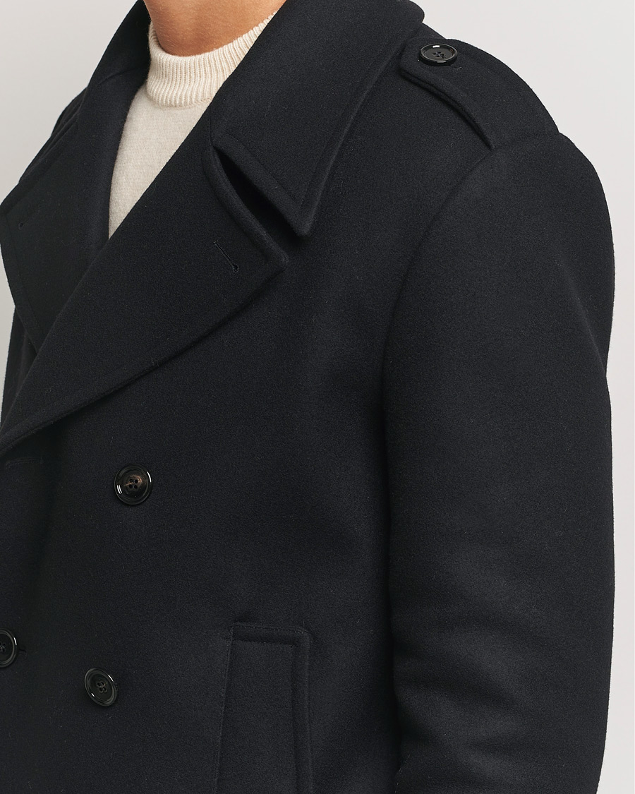 Uomini | Giacche | Dondup | Wool Peacoat Black