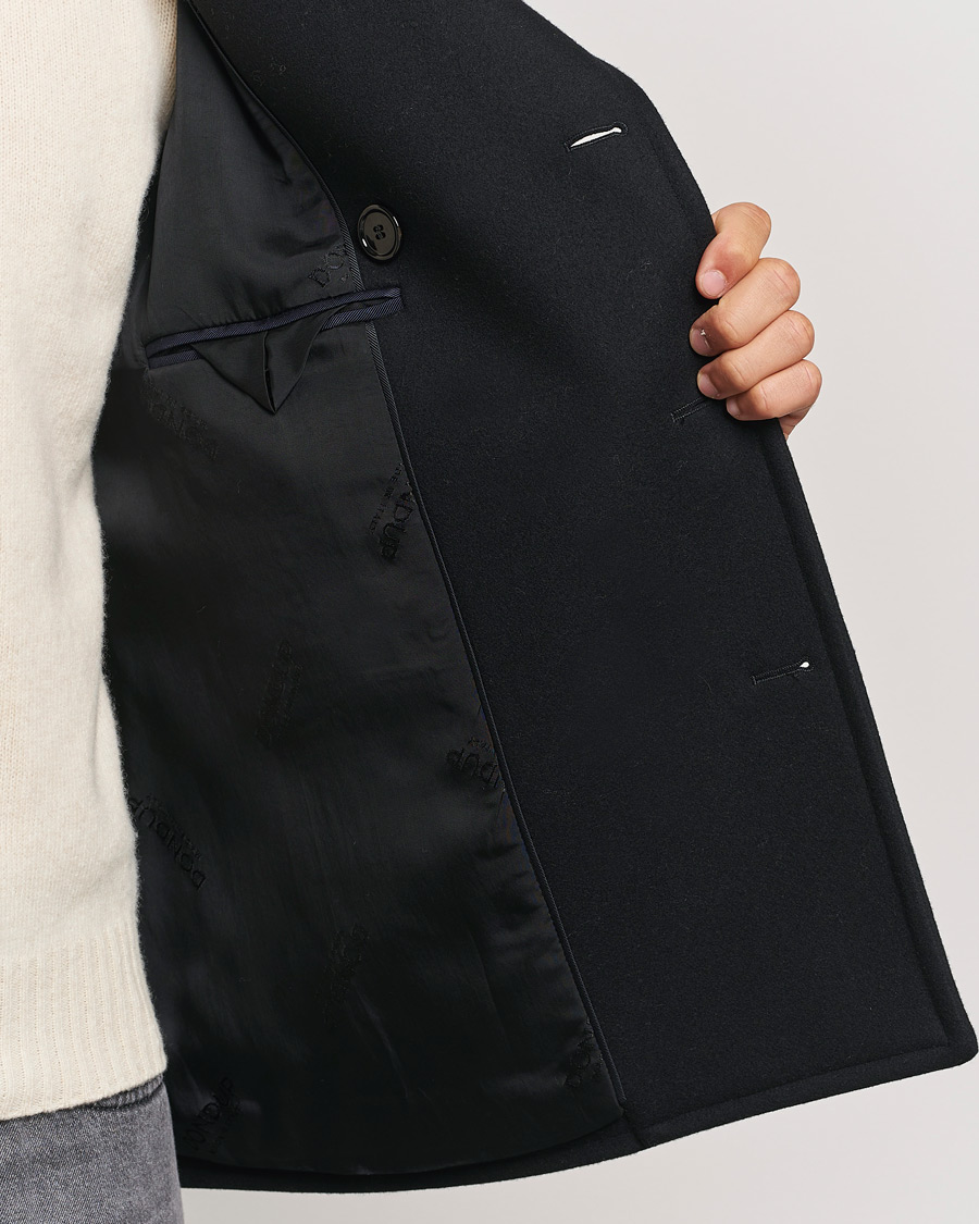Uomini | Giacche | Dondup | Wool Peacoat Black