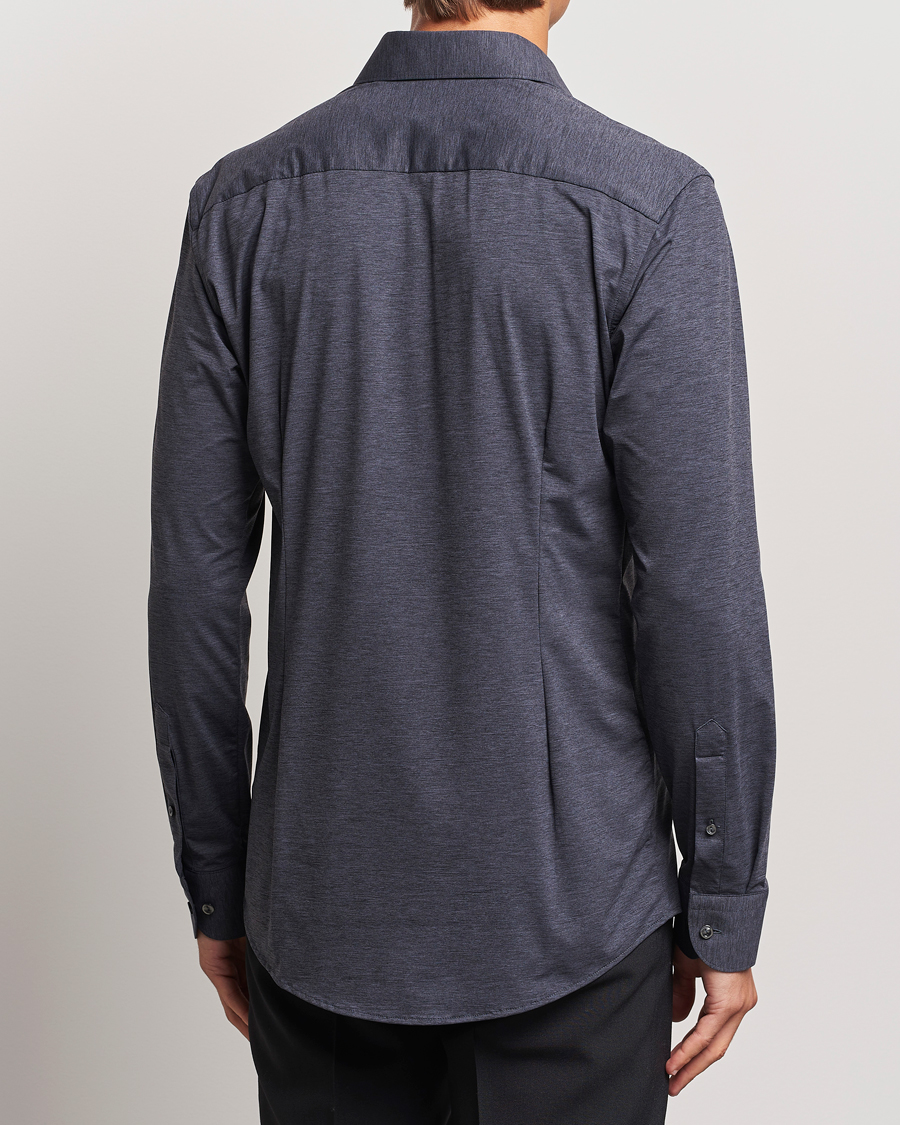 Uomini | Camicie | Eton | Slim Fit Four Way Stretch Shirt Dark Grey
