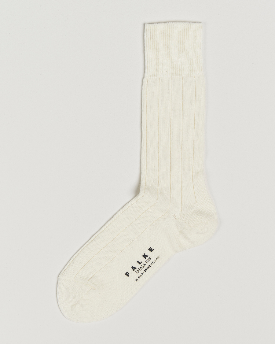 Uomini | Biancheria intima | Falke | Lhasa Cashmere Socks Off White