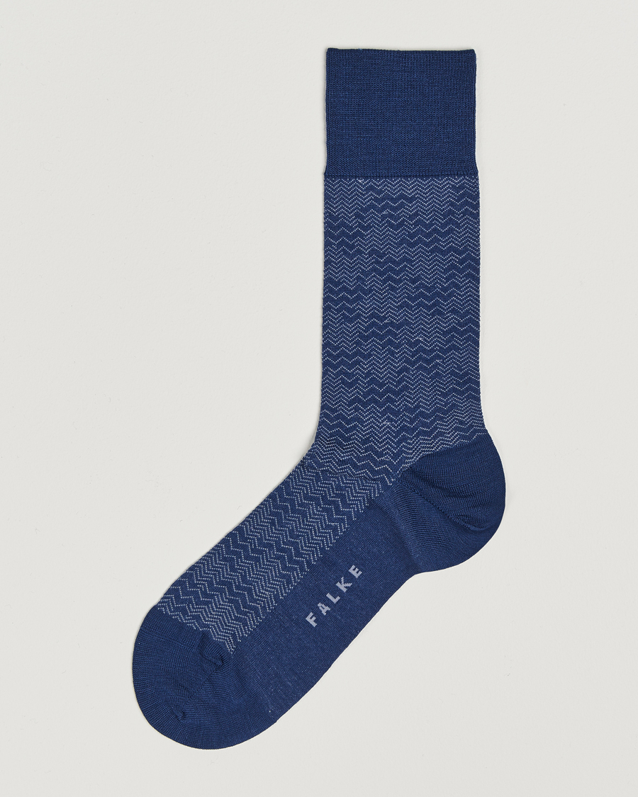 Uomini | Biancheria intima | Falke | Mighty Nest Wool/Cotton Socks Royal Blue