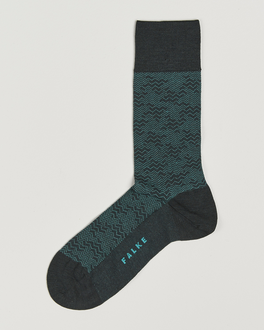 Uomini | Biancheria intima | Falke | Mighty Nest Wool/Cotton Socks Forest Green