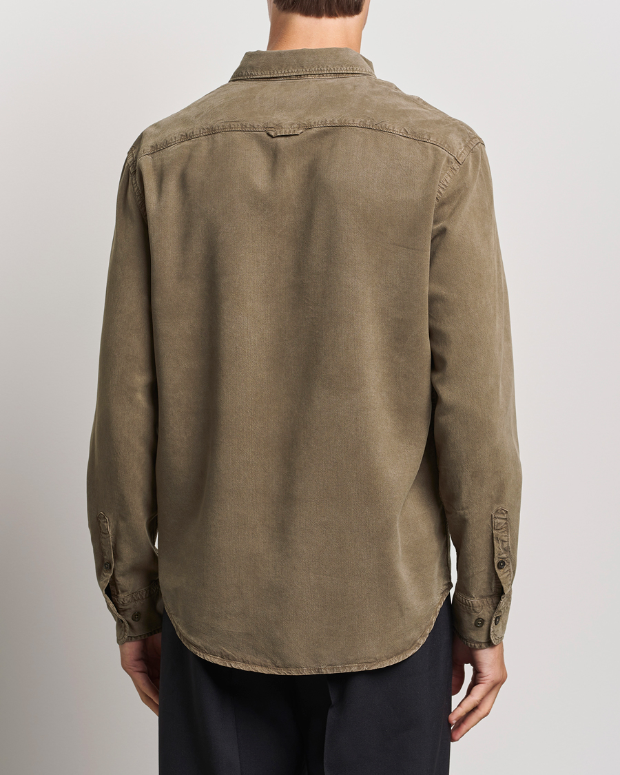 Uomini | Camicie | Filippa K | Zachary Lyocell Shirt Dark Sage