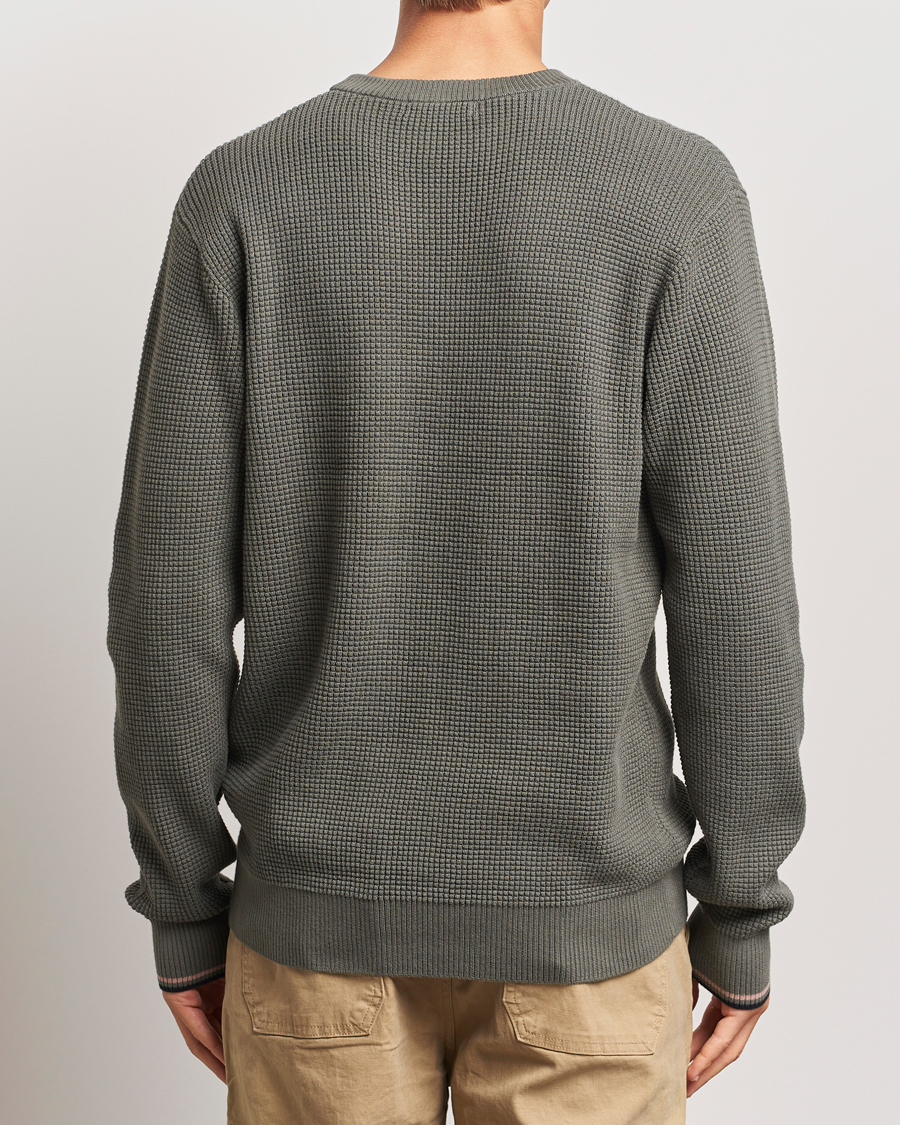 Uomini | Maglieria | Fred Perry | Waffle Stitch Jumper Field Green