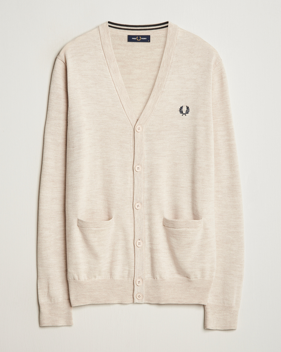 Uomini | Maglieria | Fred Perry | Knitted Cardigan Porriged Marl