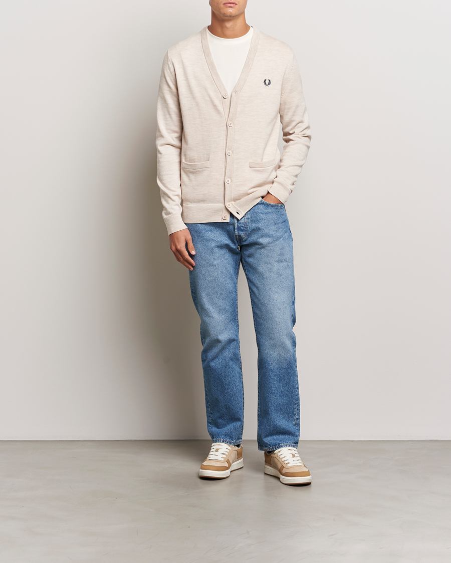 Uomini | Maglieria | Fred Perry | Knitted Cardigan Porriged Marl