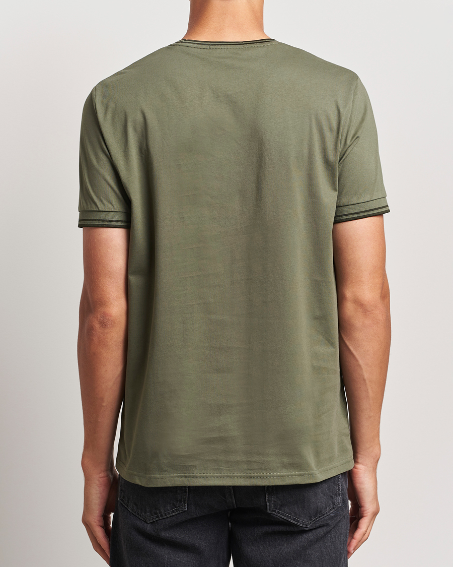 Uomini | T-shirt | Fred Perry | Twin Tipped T-Shirt Laurel Green