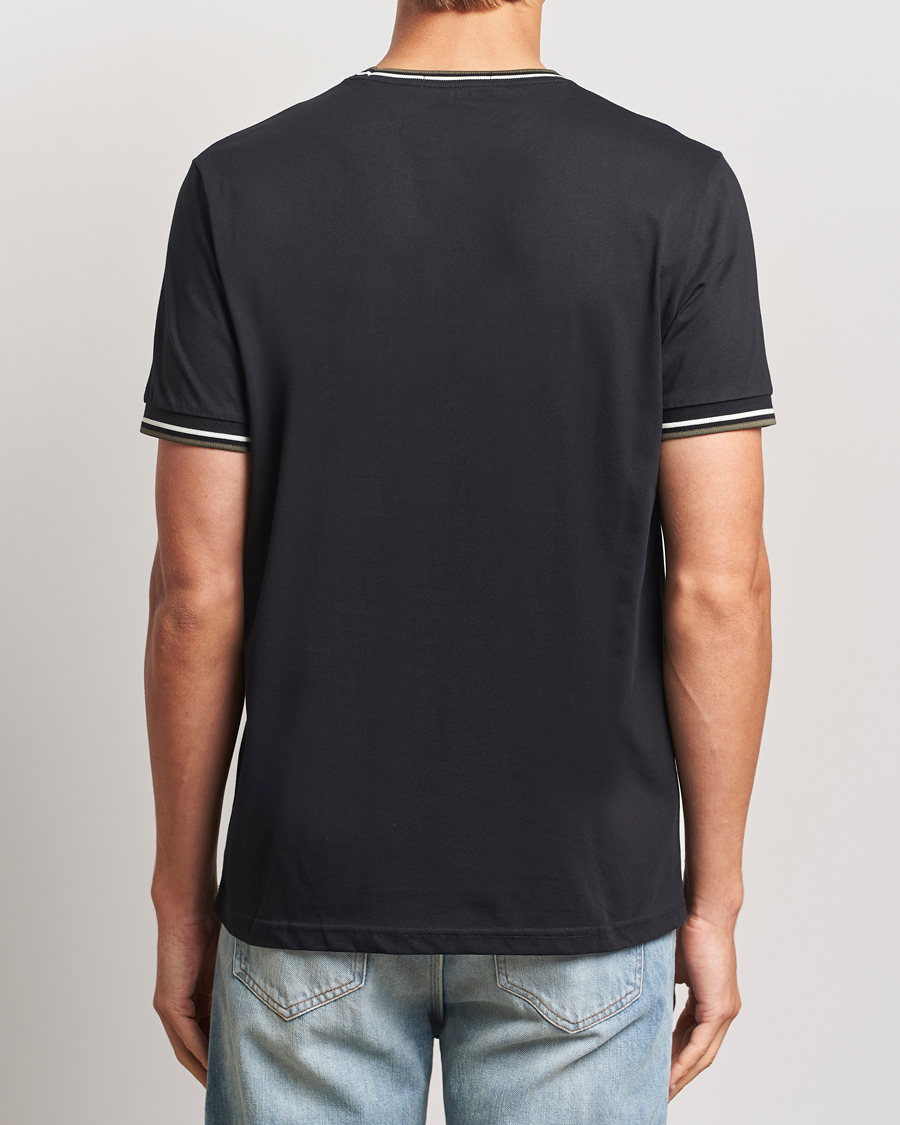 Uomini | T-shirt | Fred Perry | Twin Tipped T-Shirt Black
