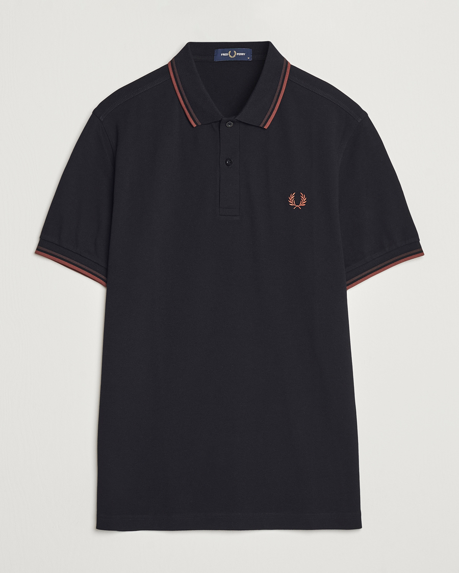 Uomini | Polo | Fred Perry | Twin Tipped Shirt Black