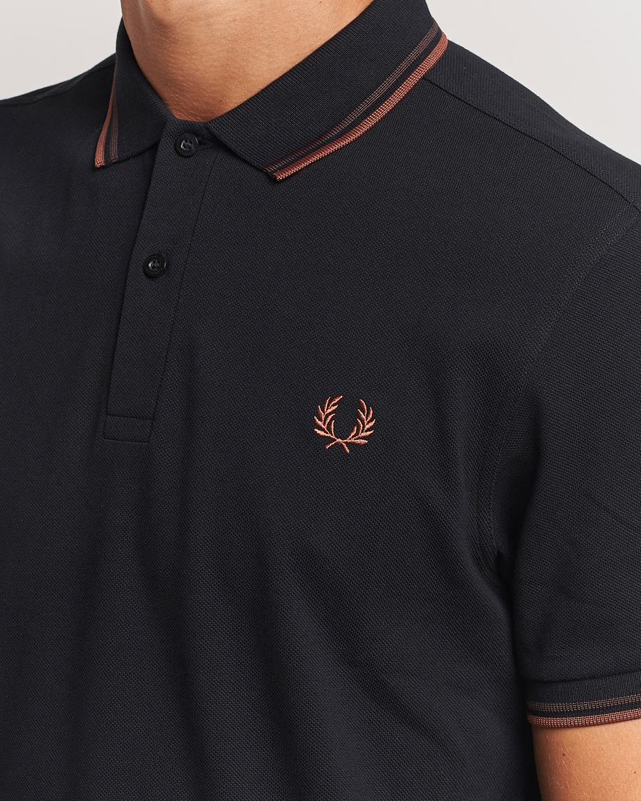 Uomini | Polo | Fred Perry | Twin Tipped Shirt Black