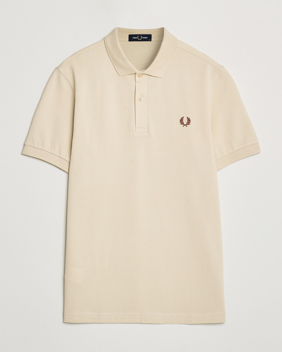 Uomini | Polo | Fred Perry | Plain Polo Shirt Oatmeal