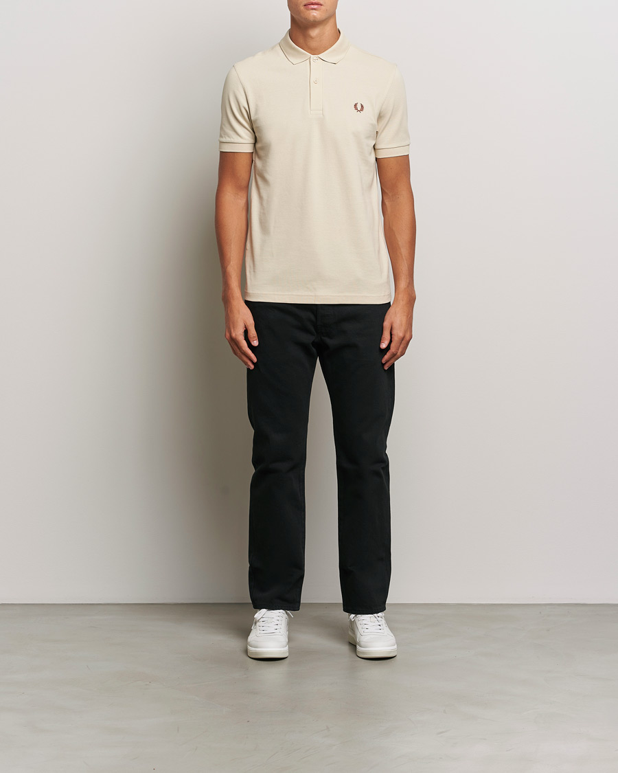Uomini | Polo | Fred Perry | Plain Polo Shirt Oatmeal