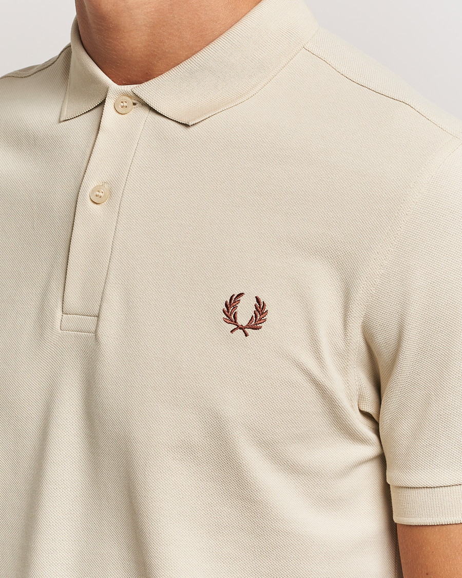 Uomini | Polo | Fred Perry | Plain Polo Shirt Oatmeal