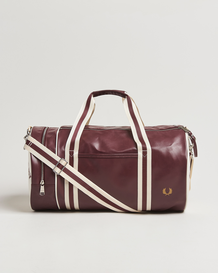 Uomini | Borse | Fred Perry | Fred PerryClassic Barrel BagOxblood/Ecru