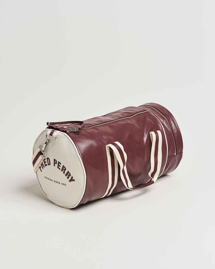 Uomini | Borse | Fred Perry | Fred PerryClassic Barrel BagOxblood/Ecru